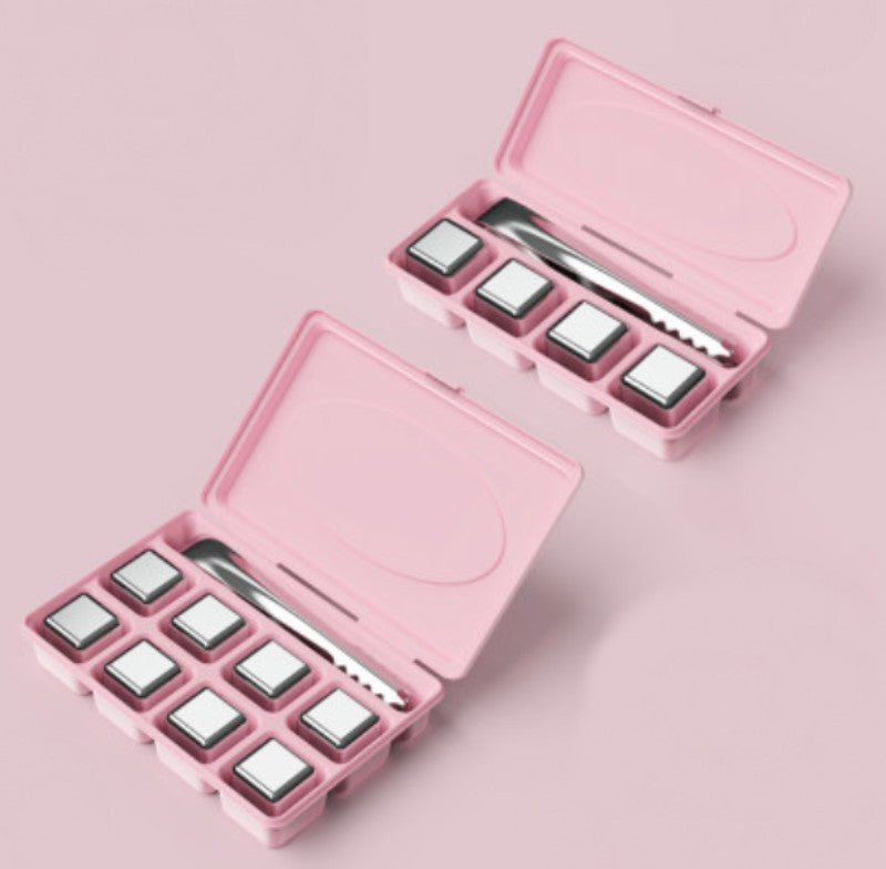 Durable Metal Reusable Ice Cube Set