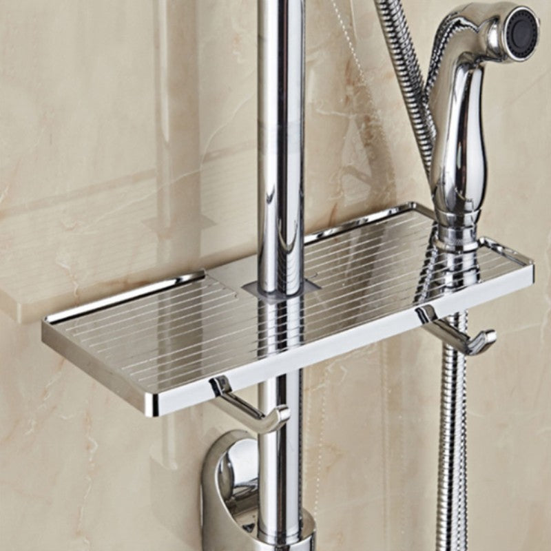 Simple Mount Bathroom Storage Shelf Rack