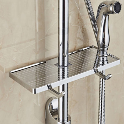 Simple Mount Bathroom Storage Shelf Rack
