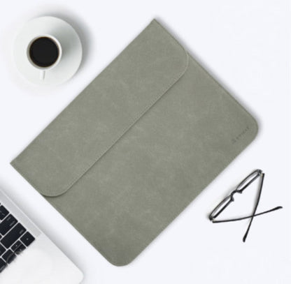 Thin Laptop Cover with Cushioned Protection and Secure Closure - Luxicro