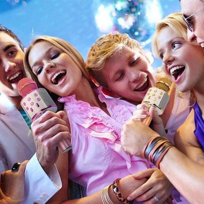 Compact Bluetooth Karaoke Mic Speaker