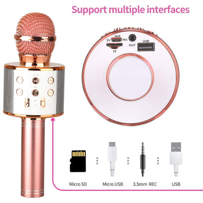Compact Bluetooth Karaoke Mic Speaker
