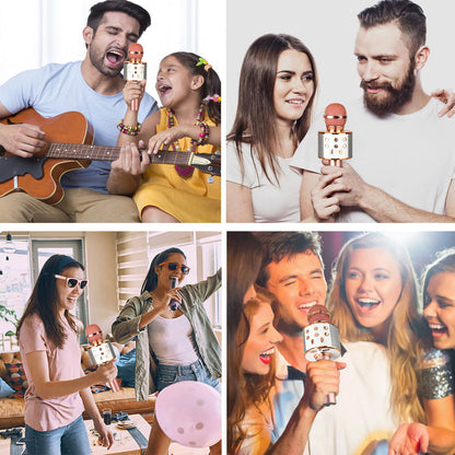 Compact Bluetooth Karaoke Mic Speaker