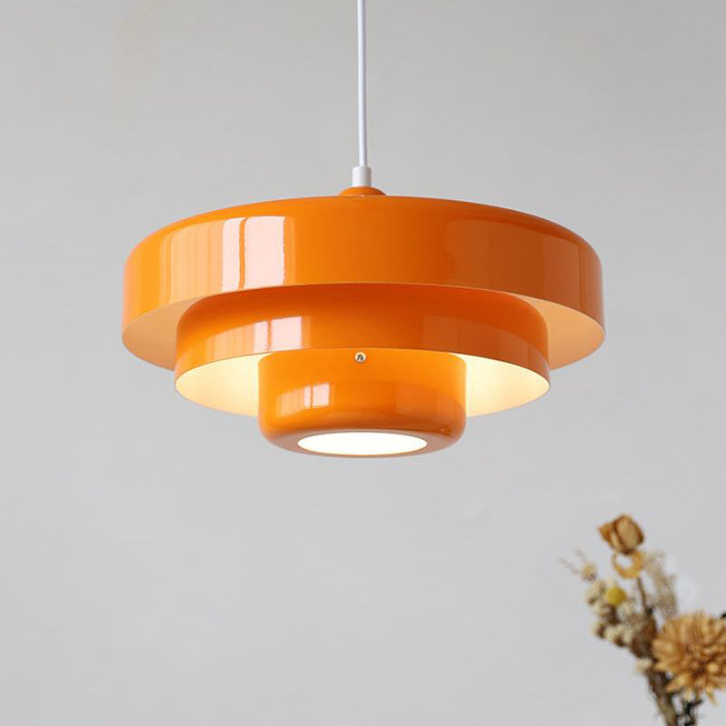Sleek Metal Layered Pendant Lighting
