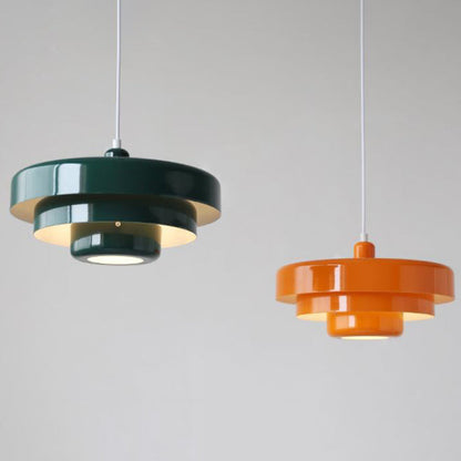 Sleek Metal Layered Pendant Lighting