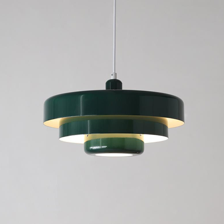 Sleek Metal Layered Pendant Lighting