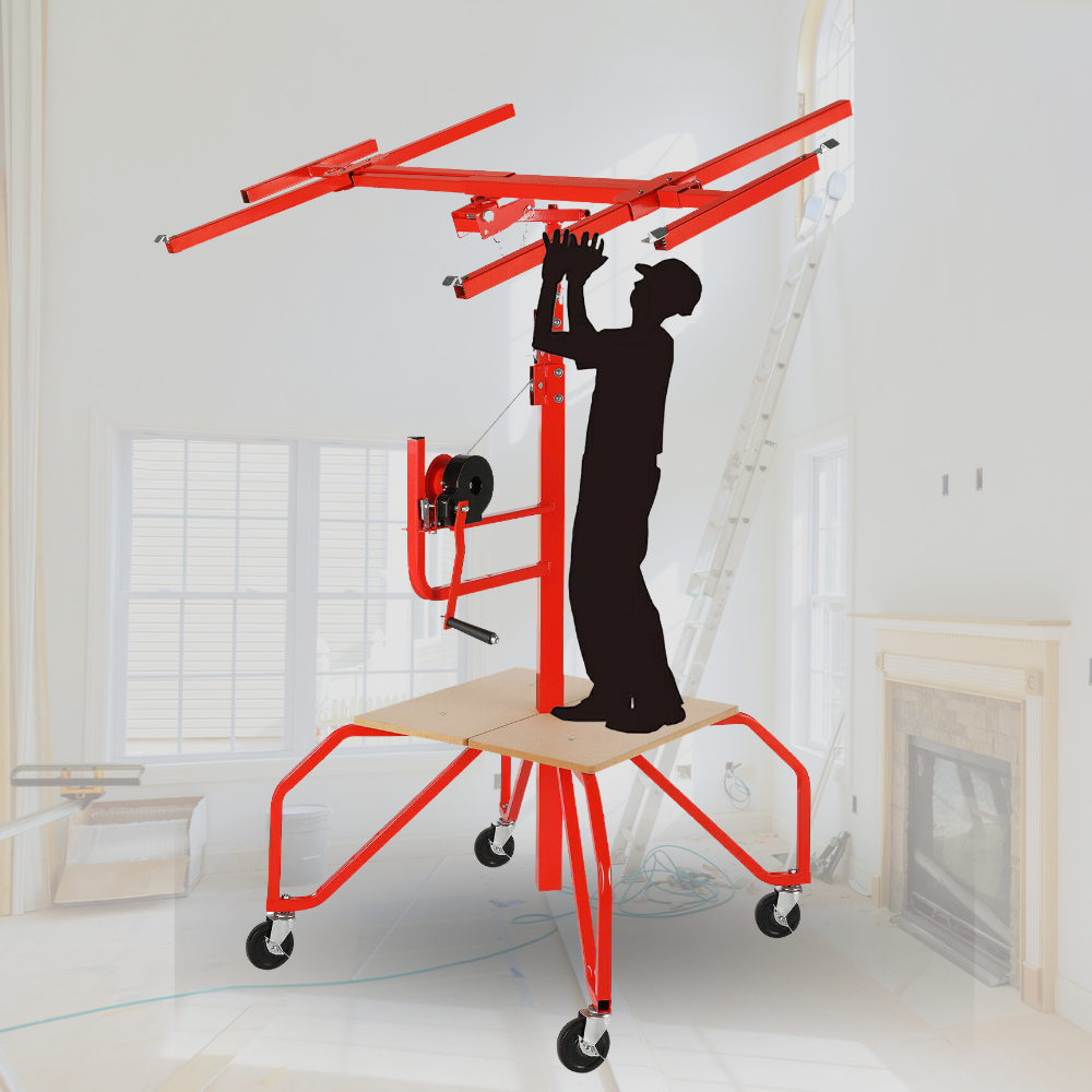 Easy Load Ceiling Panel Lift Cart - Luxicro