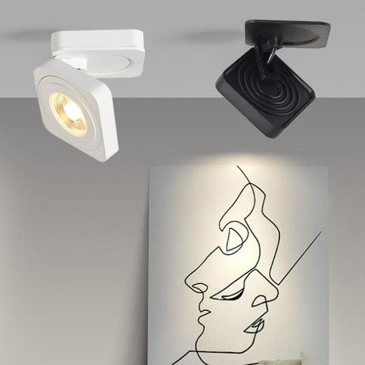 Contemporary Silver Overhead Spot Light Fixture - Luxicro