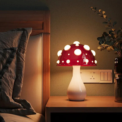 Vibrant LED Table Lamp - Compact Rechargeable Nightlight - Luxicro