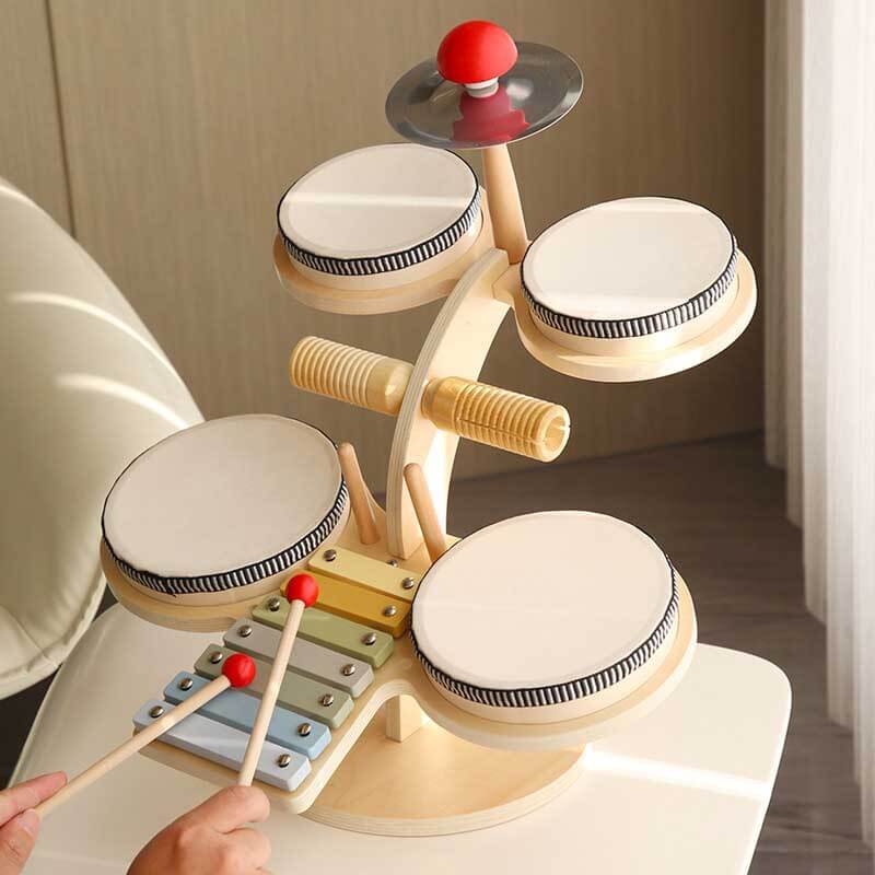 Children's Musical Instrument Drum Kit - Luxicro
