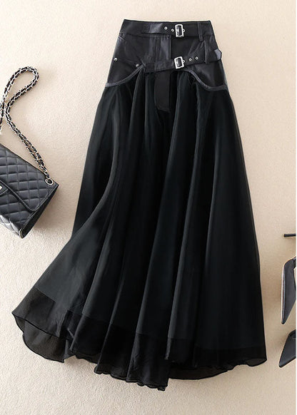 Chic Ombre Ruffled Midi Skirt Spring Collection