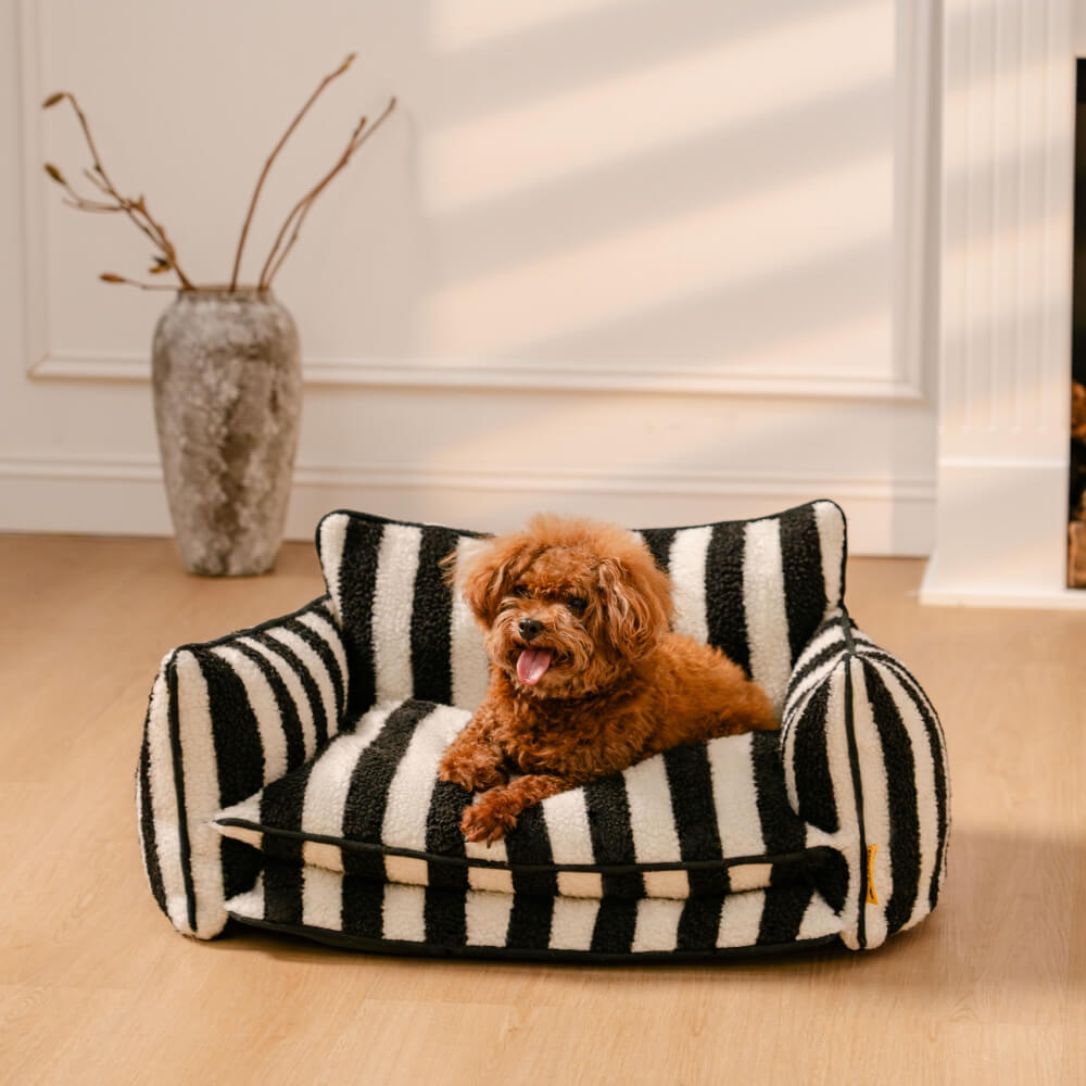Comfy Plush Pet Double Layer Dog Cat Bed