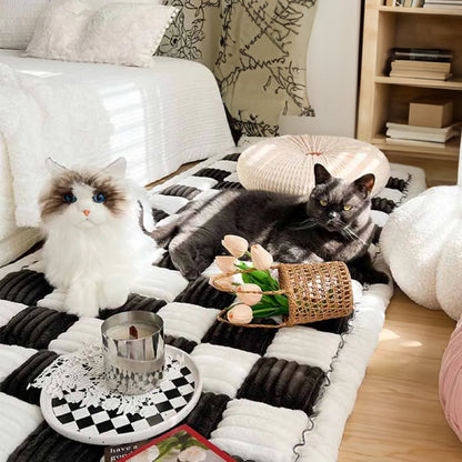 Soft Plush Pet Bed Fleece Dog Sofa Cover