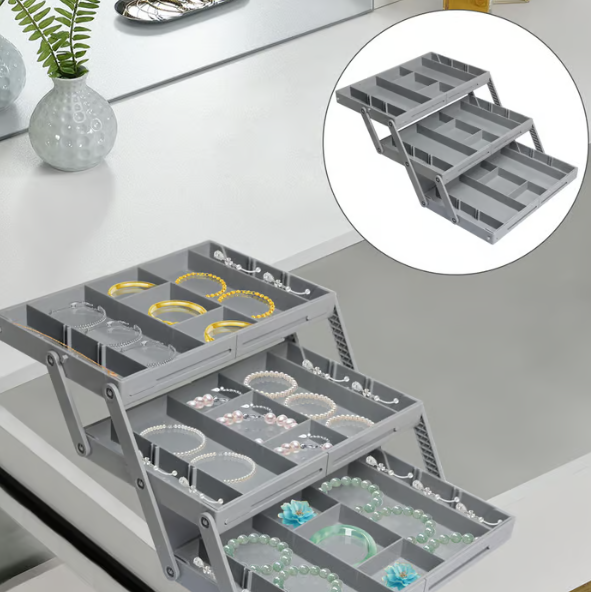 Compact Storage Tray For Office Cosmetics Accessories - Luxicro