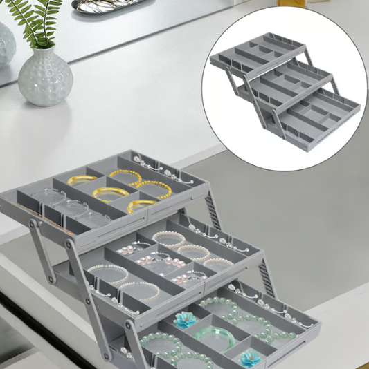 Compact Storage Tray For Office Cosmetics Accessories - Luxicro