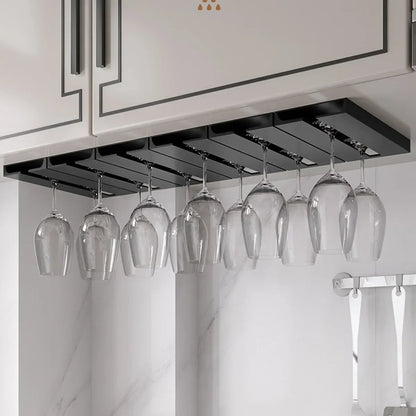Space Saving Wine Glass Rack for Small Spaces