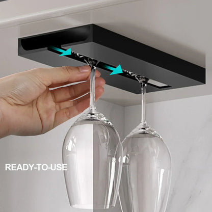 Space Saving Wine Glass Rack for Small Spaces