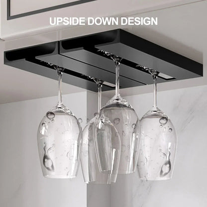 Space Saving Wine Glass Rack for Small Spaces