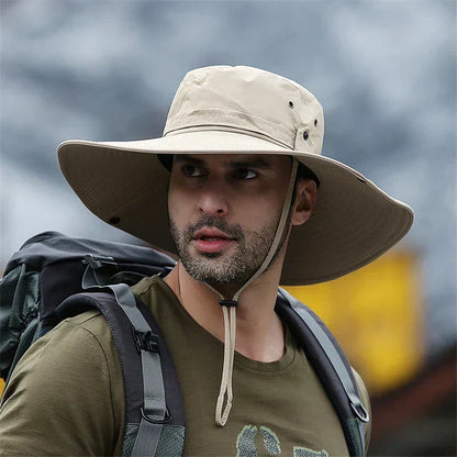Large Brimmed straw Sun Hat for Men - Luxicro
