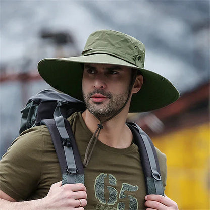 Large Brimmed straw Sun Hat for Men