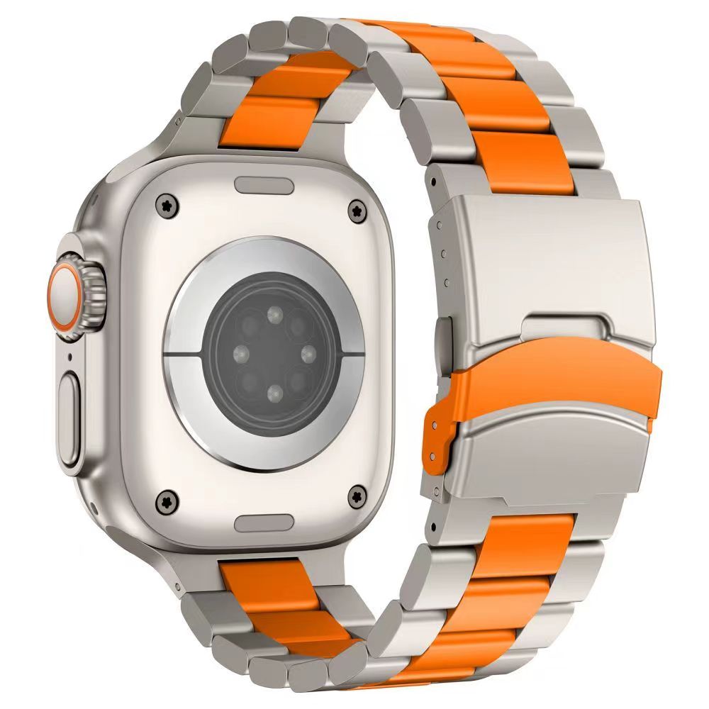 Durable Metal Strap Secure Lock for Apple Watch