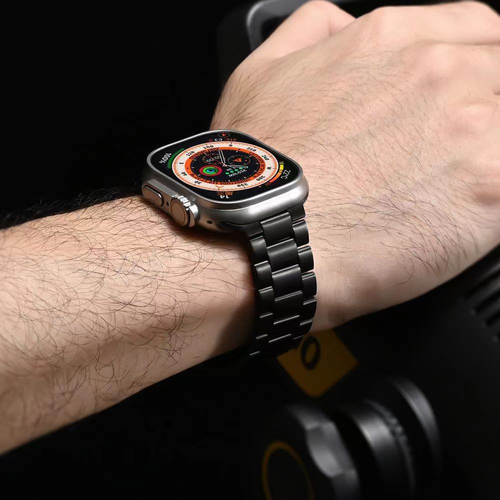 Durable Metal Strap Secure Lock for Apple Watch