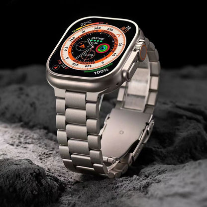 Durable Metal Strap Secure Lock for Apple Watch