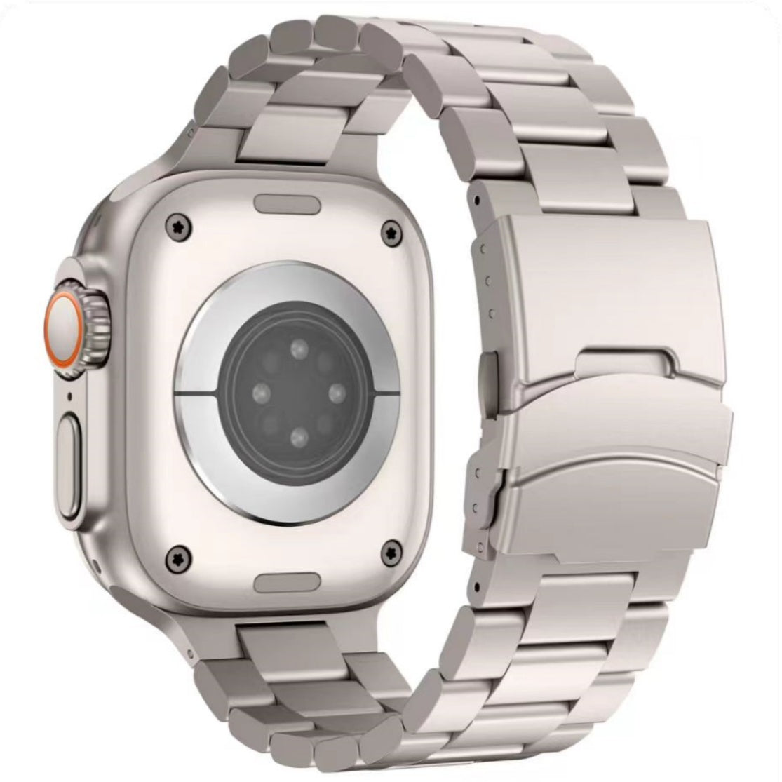 Durable Metal Strap Secure Lock for Apple Watch