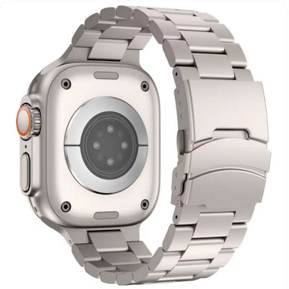 Durable Metal Strap Secure Lock for Apple Watch