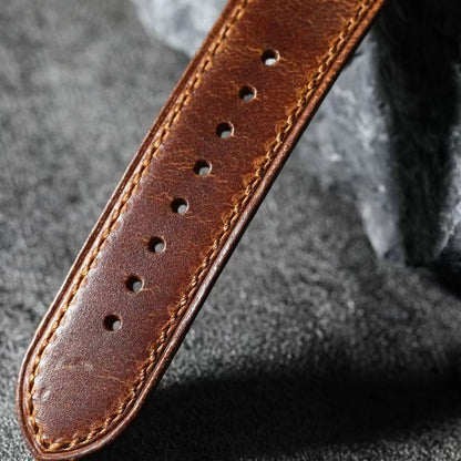 Classic Tan Leather Apple Watch Strap