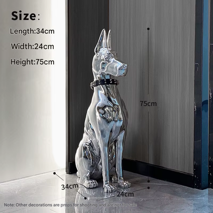 Sleek Pet Modern Table Decor Statue