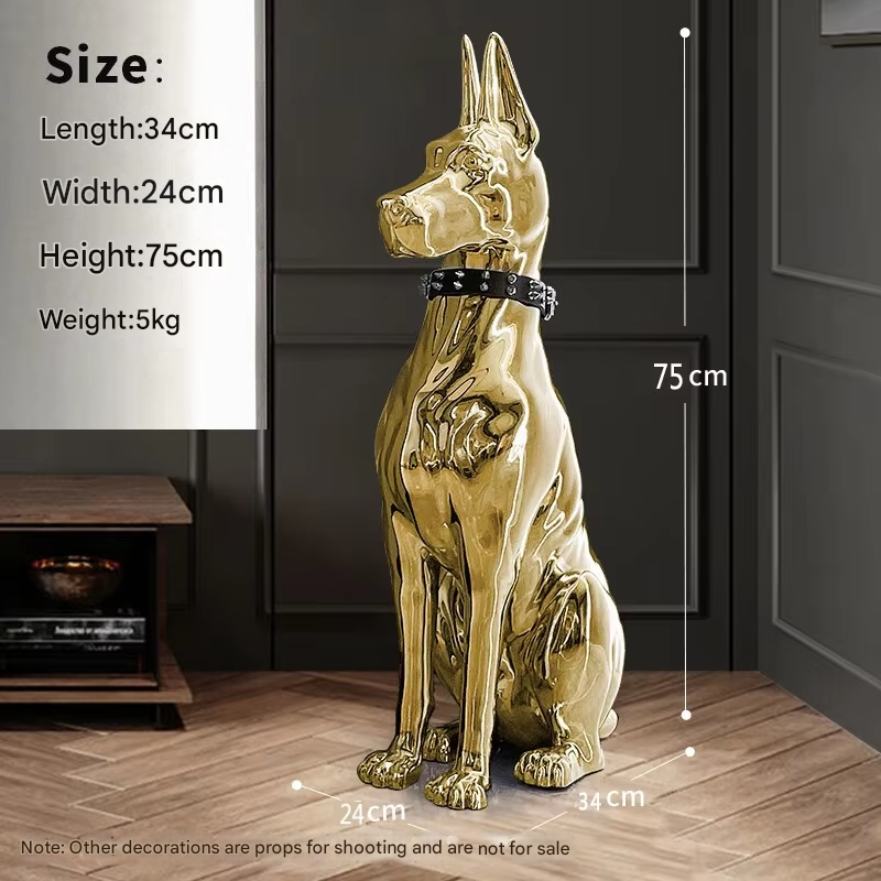 Sleek Pet Modern Table Decor Statue