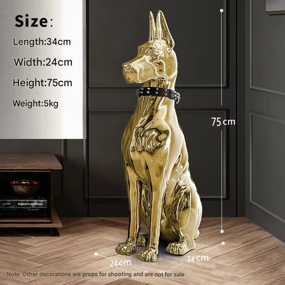Sleek Pet Modern Table Decor Statue