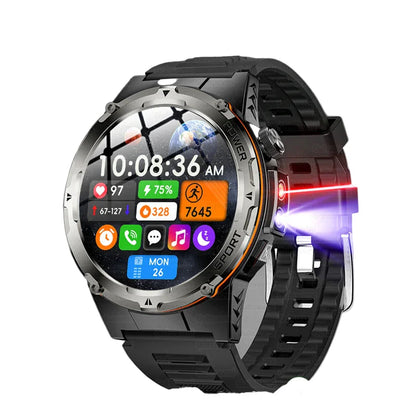 Waterproof Fitness Tracker Smartwatch with HD Calls Long Battery - Luxicro