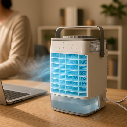 Mini Portable AC Unit with Timer and Large Water Tank - Luxicro
