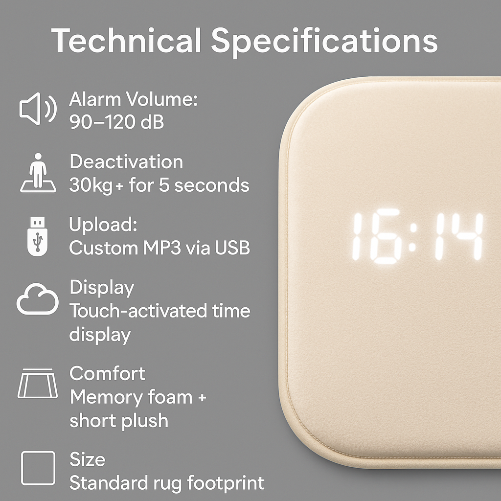 Wake Up Smart Floor Alarm Clock Mat