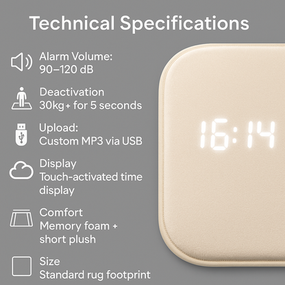 Wake Up Smart Floor Alarm Clock Mat