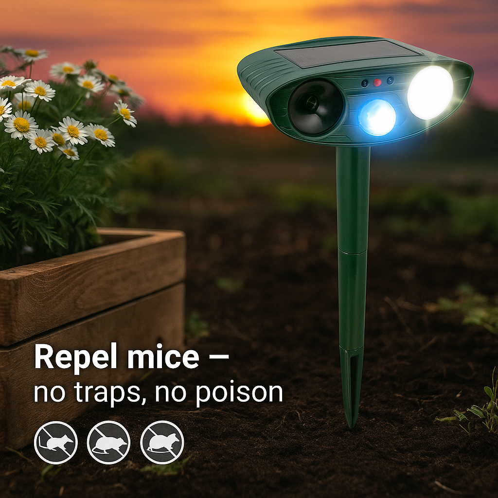 Effective Solar Mouse Repellent for Yard and Garden