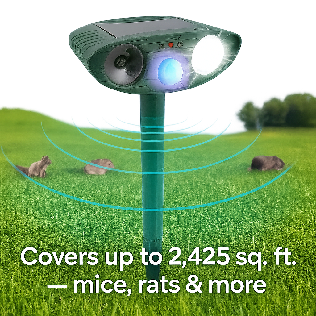 Effective Solar Mouse Repellent for Yard and Garden