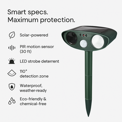 Effective Solar Mouse Repellent for Yard and Garden