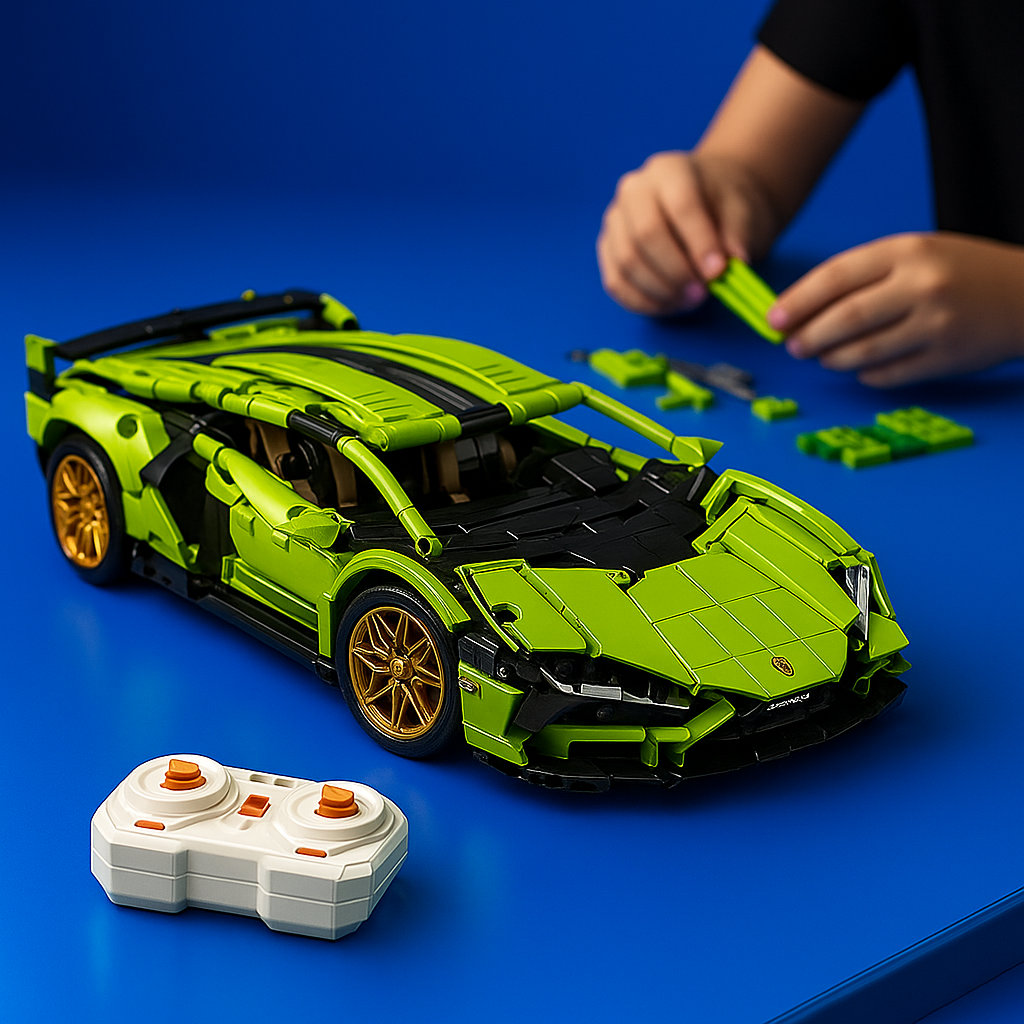 Fast Car Construction Toy Set - Luxicro