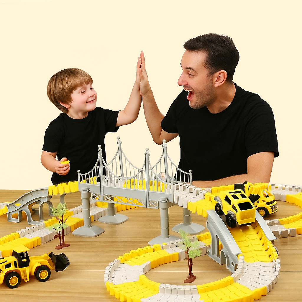 Fast Car Racing Track Toy Set - Luxicro