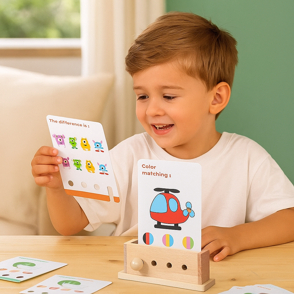 Fun Wooden Puzzle Learning Toy for Children - Luxicro