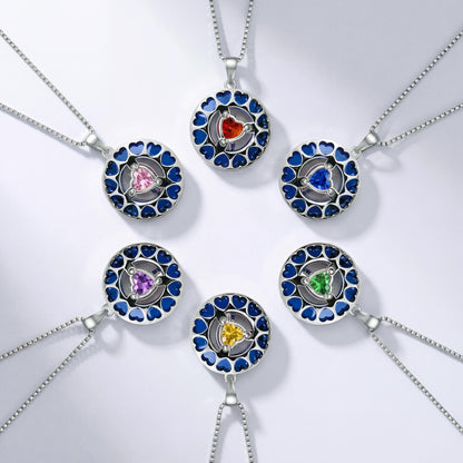 Premium Crystal Zodiac Moon Pendant