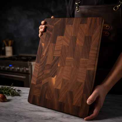 Natural Wood Cutting Board for Kitchen and Serving