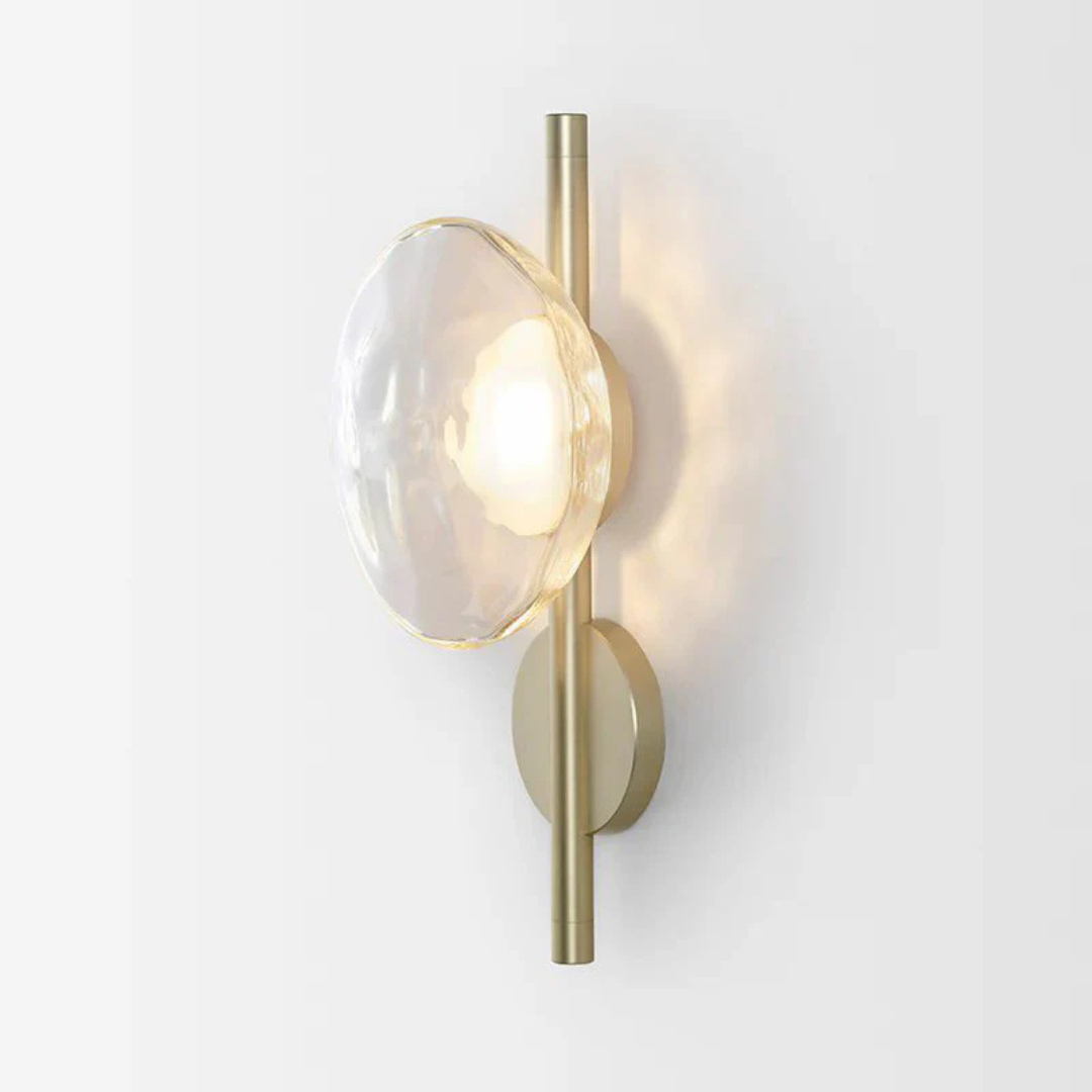Stylish Clear Glass Wall Lamp