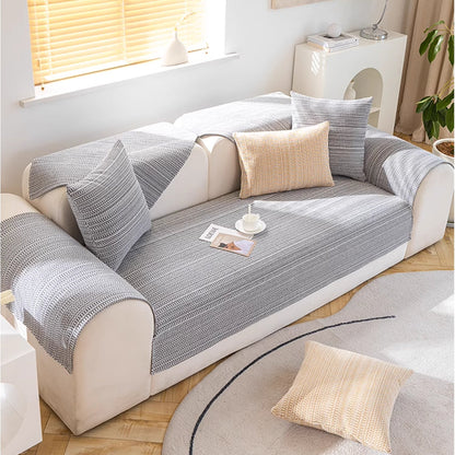 Soft Breathable Fabric Sofa Slipcover Couch Protector