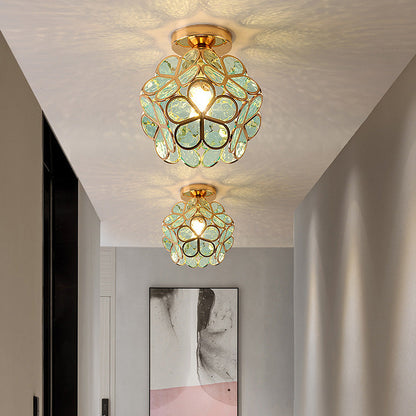 Beautiful Glass Pendant Lamp with Warm Lighting