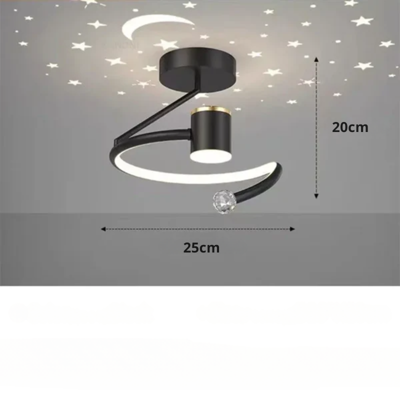 Cosmic LED Ceiling Lamp for Bedroom Ambiance