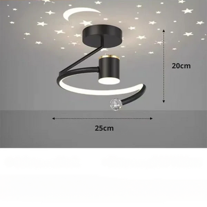 Cosmic LED Ceiling Lamp for Bedroom Ambiance